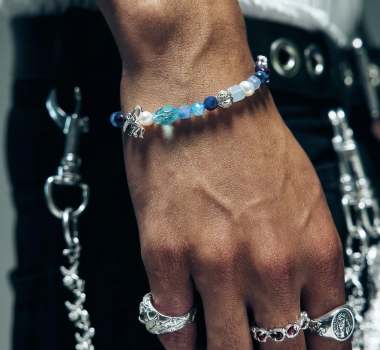 Lox & Chain - Protector Bracelet Blue