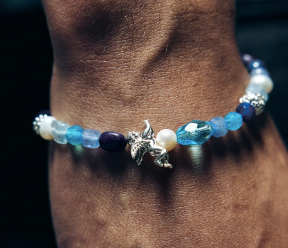 Lox & Chain - Protector Bracelet Blue