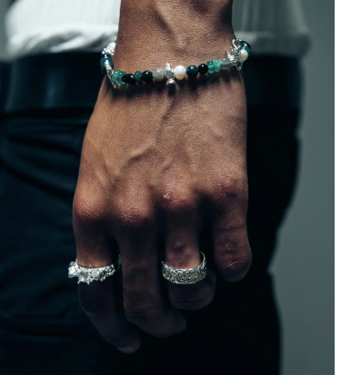 Lox & Chain - Protector Bracelet Jade