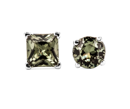 Lox & Chain - Odd Studs Green Tourmaline (Single)