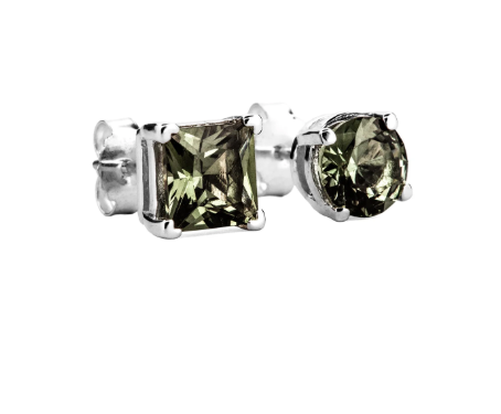Lox & Chain - Odd Studs Green Tourmaline (Single)