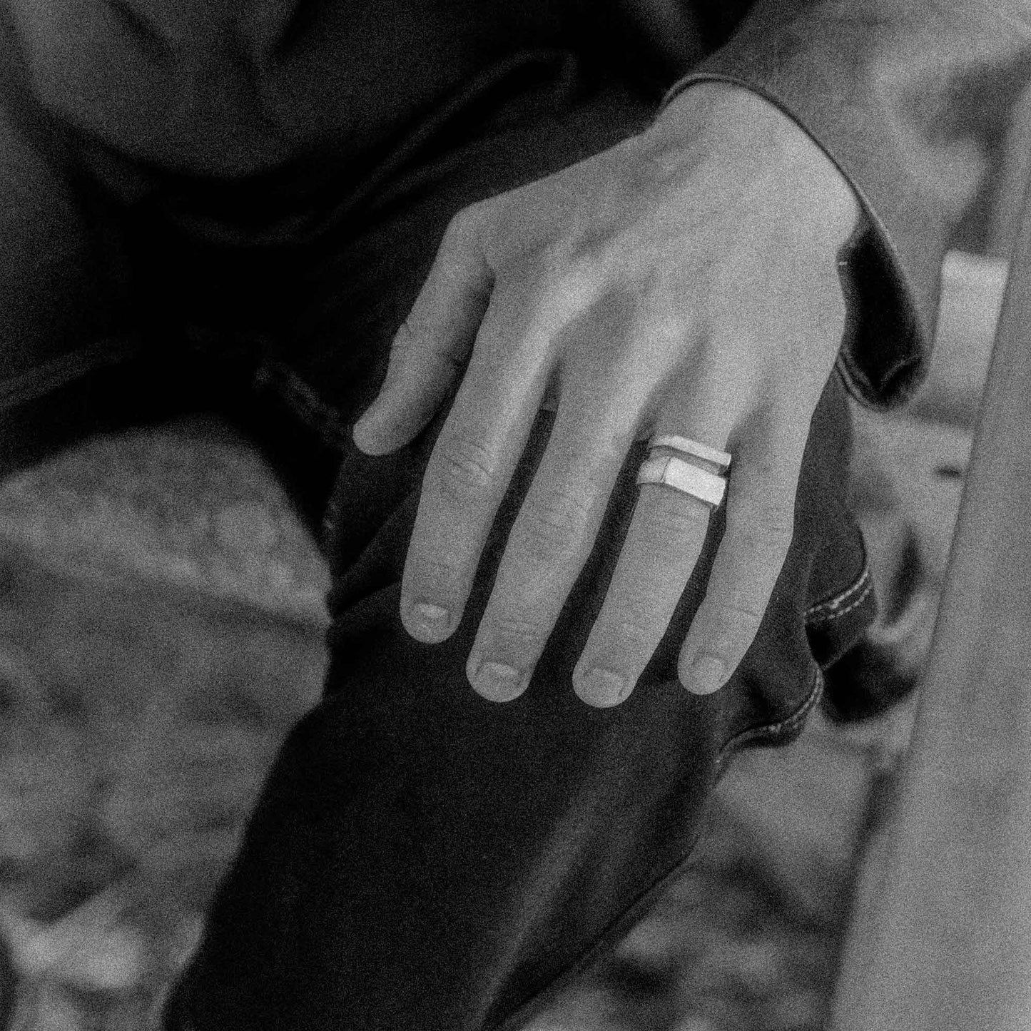 Sue The Boy - Wide Rectangle Signet Ring