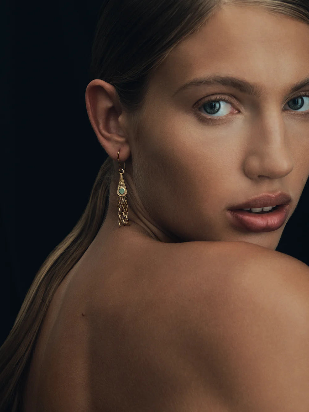 Temple Of The Sun - Talis Earrings Gold