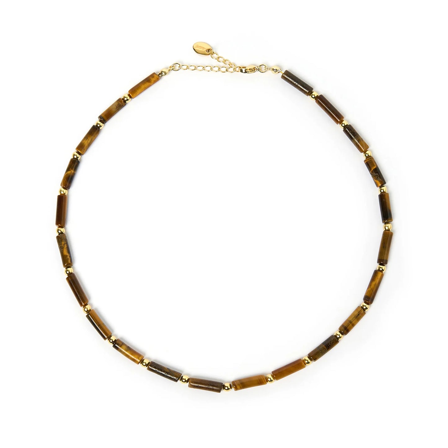 Arms Of Eve - Yasmin Gemstone Necklace - Tigers Eye