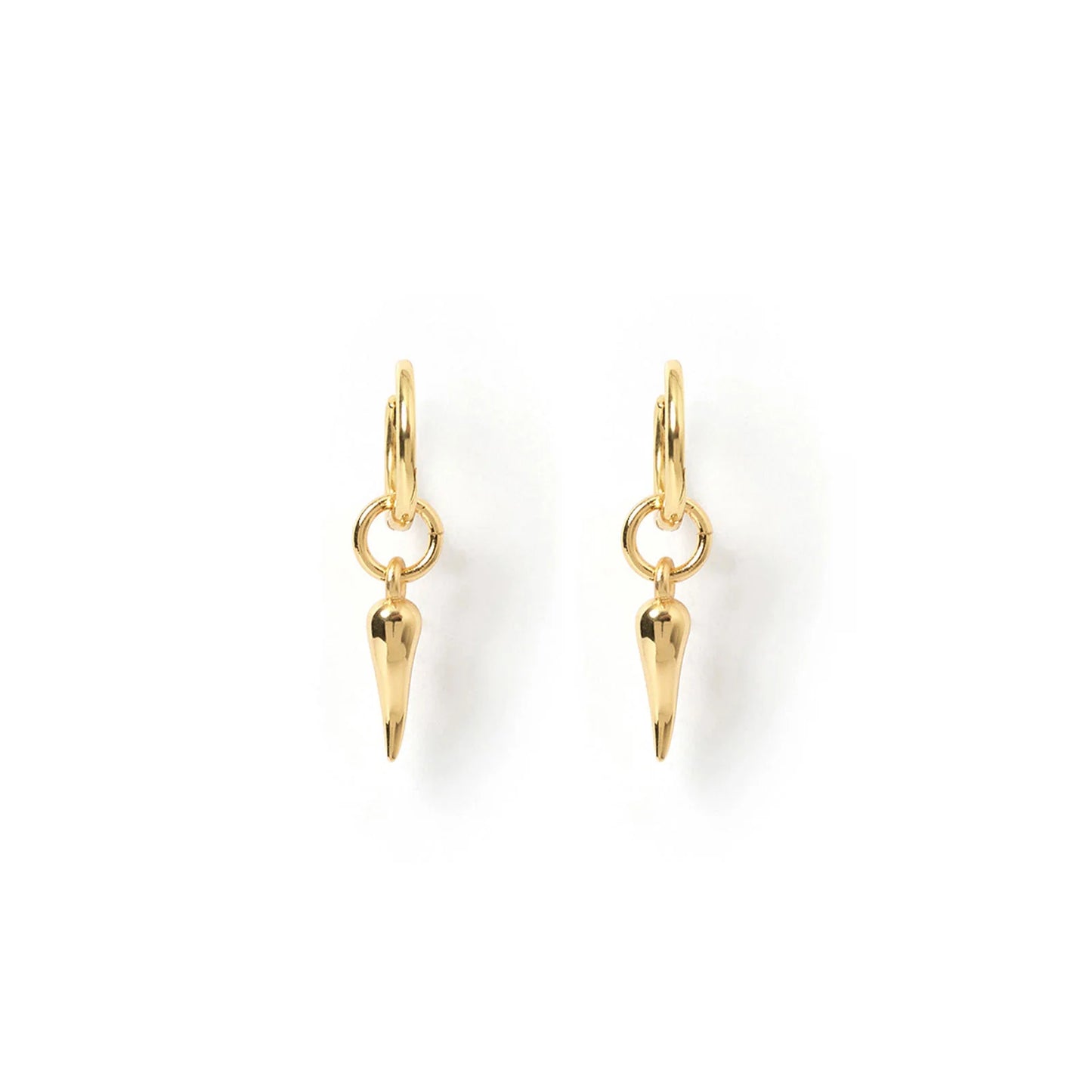 Arms Of Eve - Cornicello Gold Charm Earrings Small (Pair) - Gold
