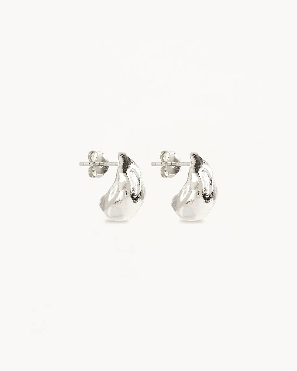 By Charlotte - Wild Heart Small Earrings - Silver