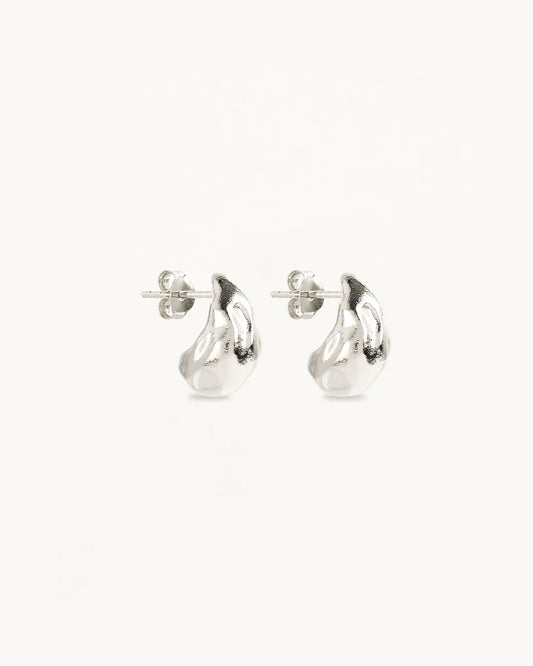 By Charlotte - Wild Heart Small Earrings - Silver