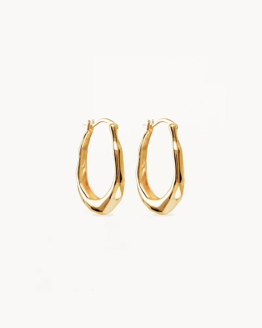 By Charlotte - Radiant Energy Large Hoops - Gold