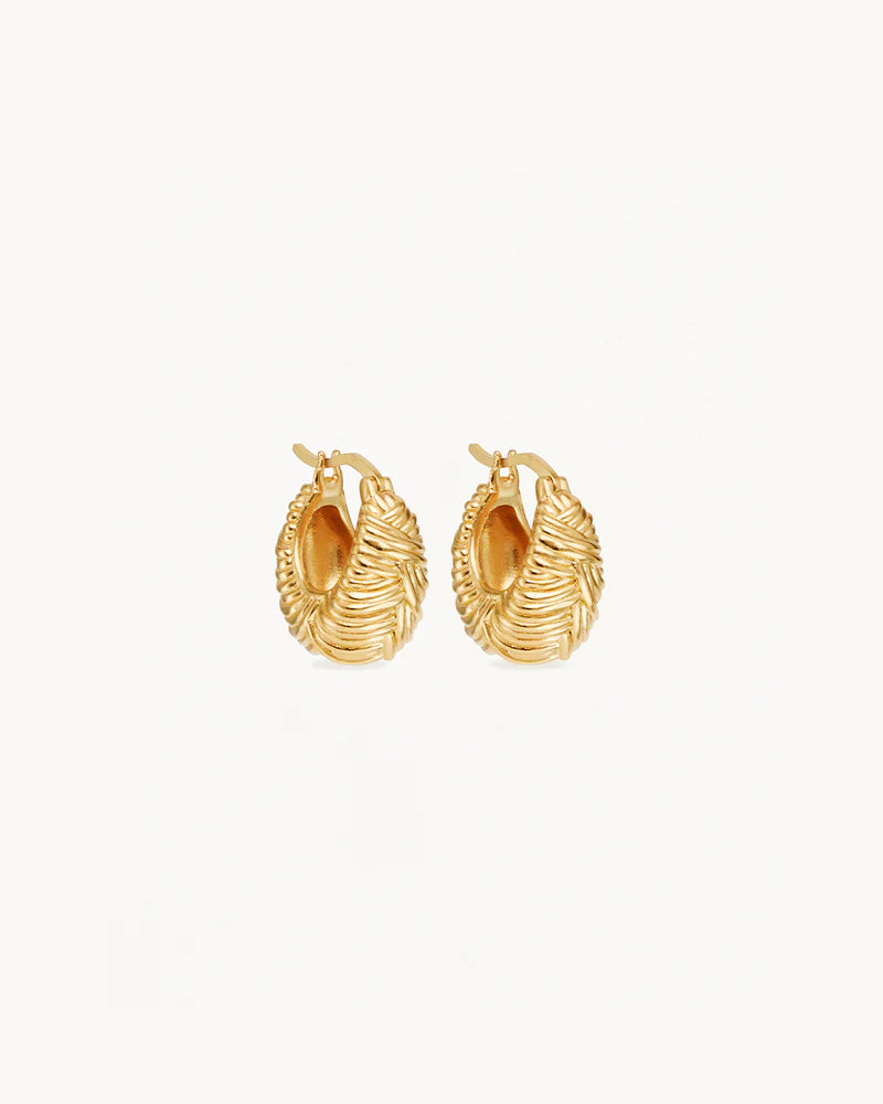 By Charlotte - Entwined Hoops - Gold