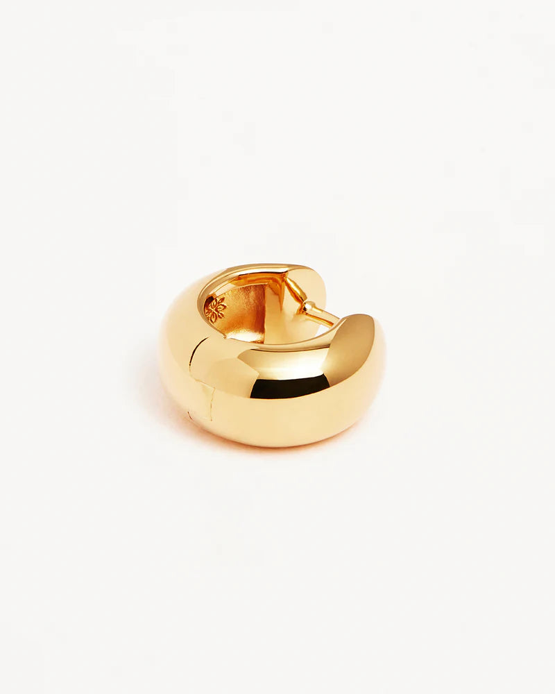 By Charlotte - Bold Huggie Hoops -Gold
