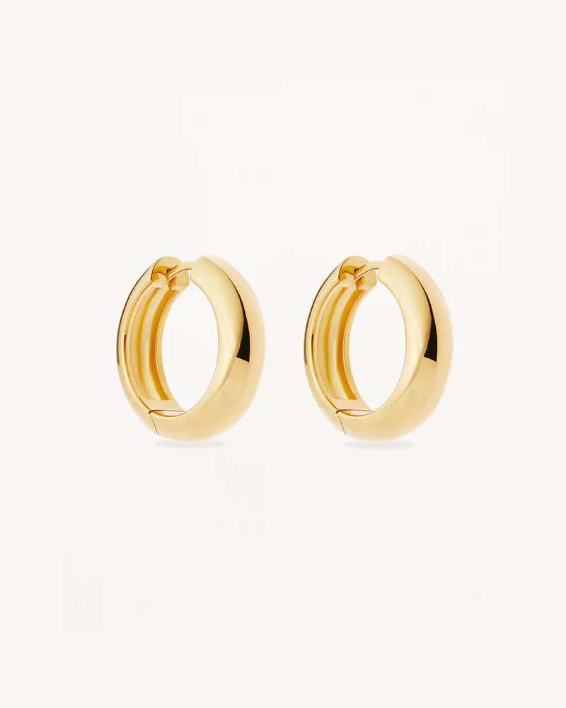 By Charlotte - Bold Large Hoops -Gold