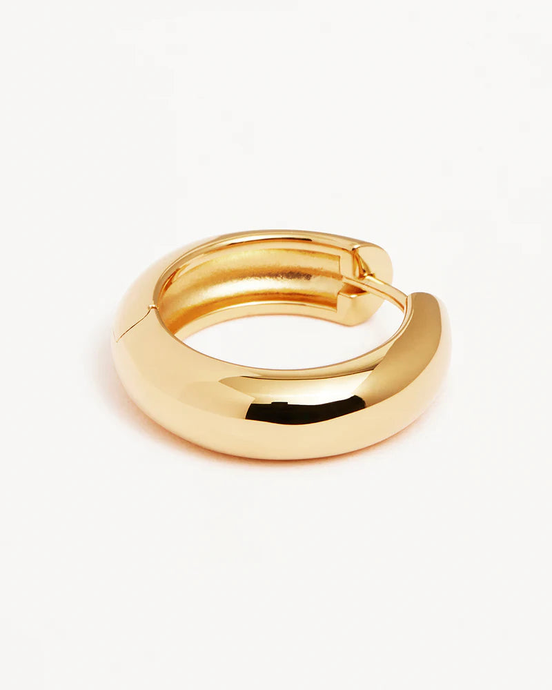 By Charlotte - Bold Large Hoops -Gold