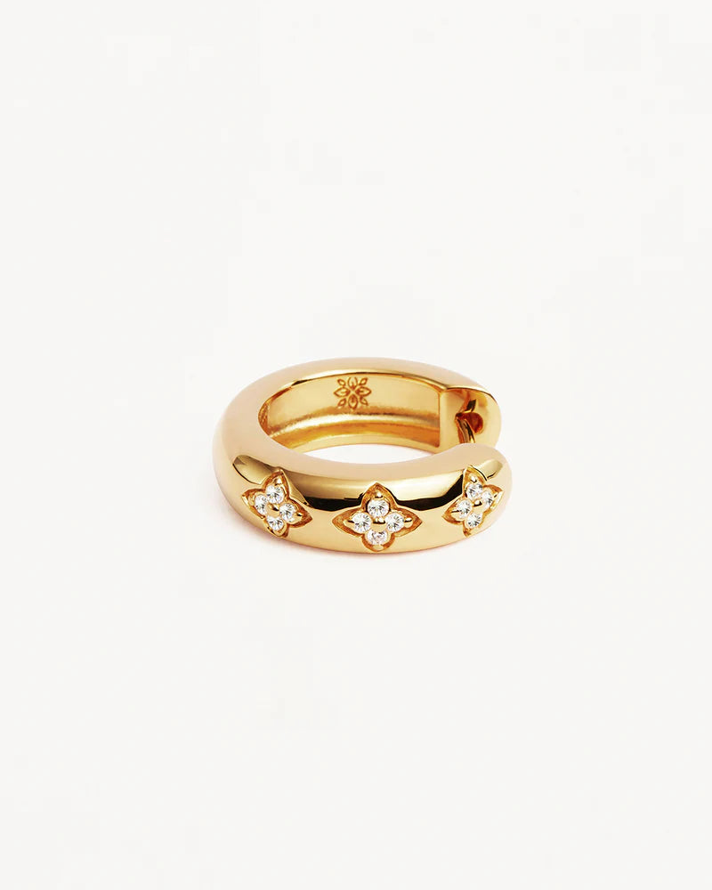 By Charlotte - Bloom With You Lotus Hoops - Gold
