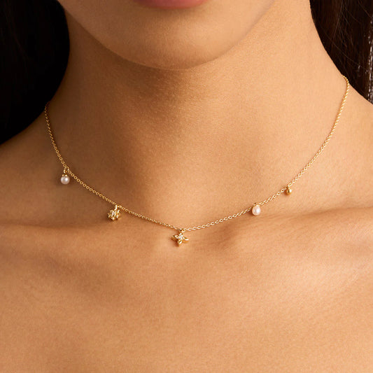 By Charlotte - Live In Peace Choker - Gold