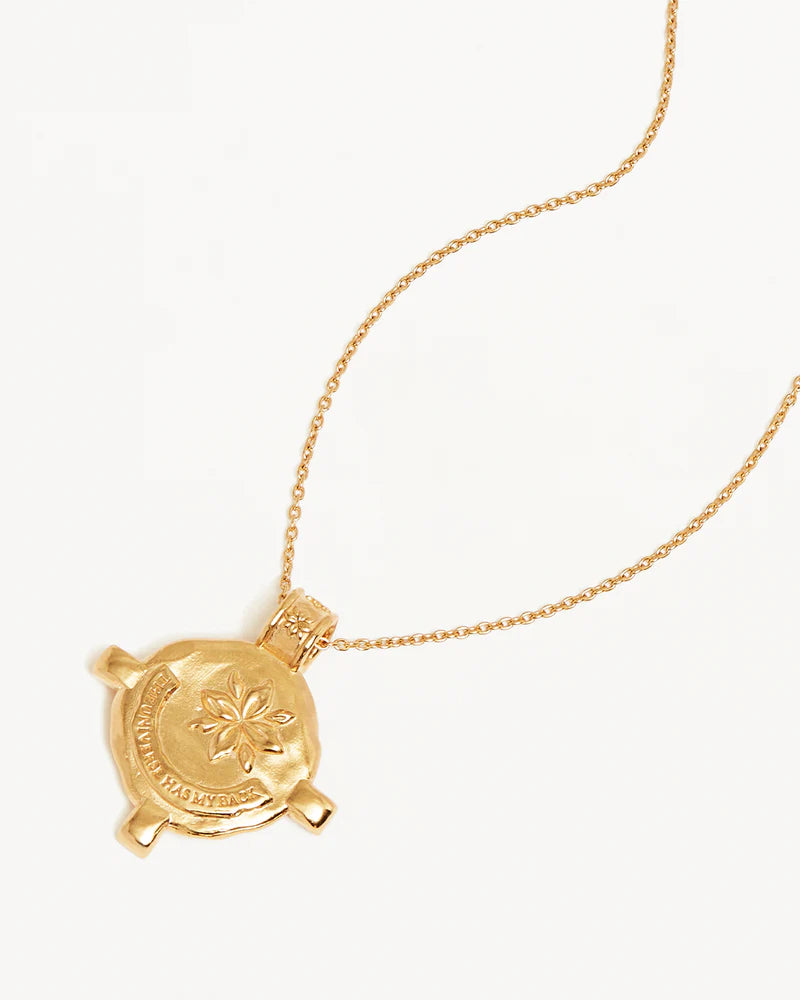 By Charlotte - Shield Necklace - Gold