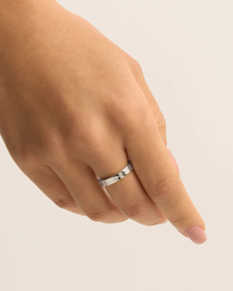 By Charlotte - Infinite Light Ring - Silver