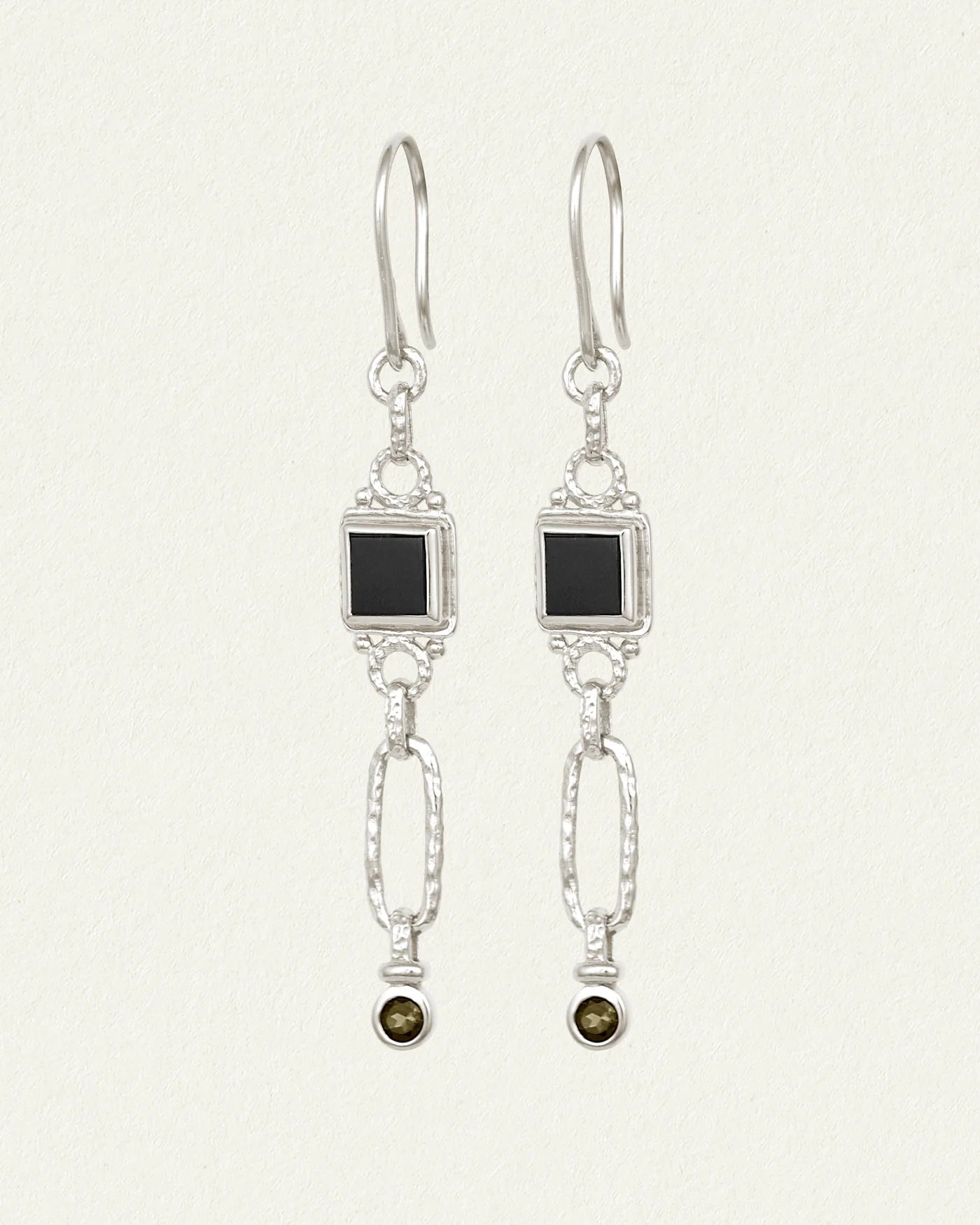 Temple Of The Sun - Adara Earrings - Silver