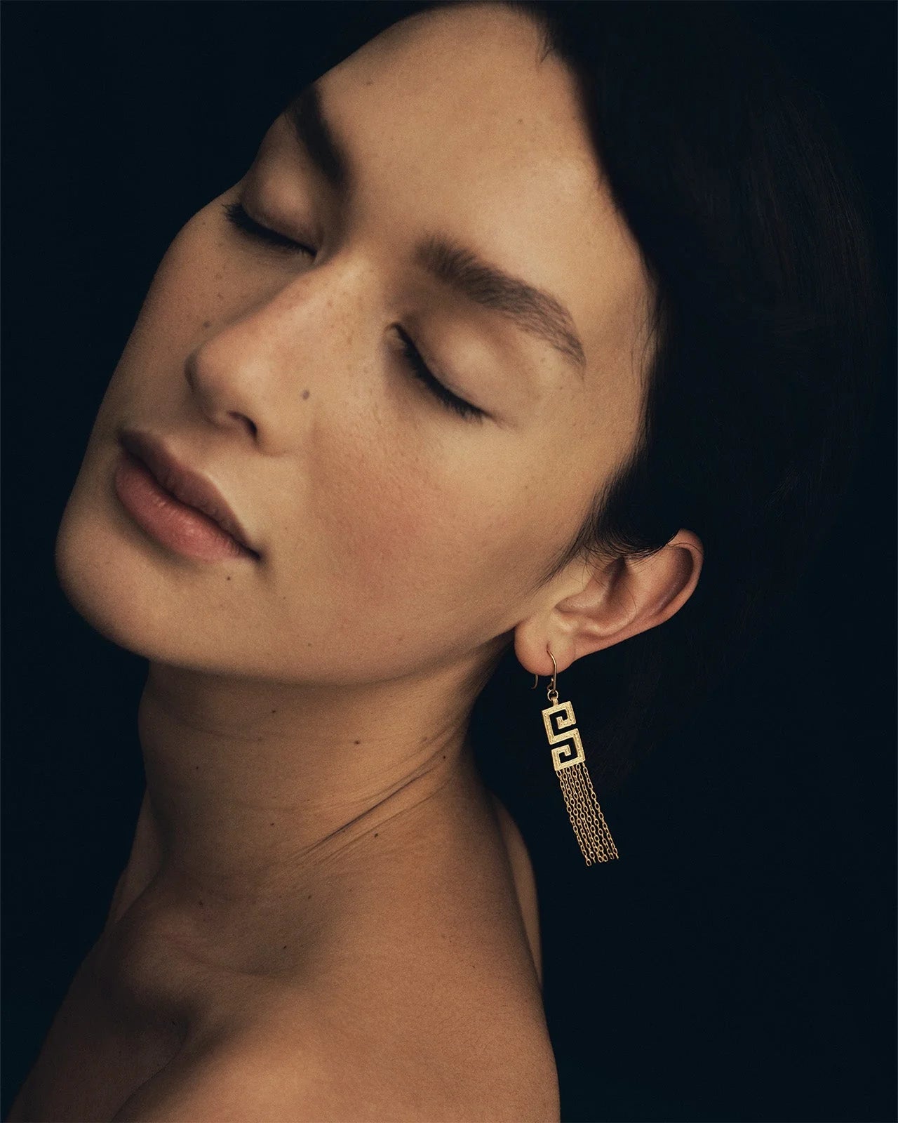 Temple Of The Sun - Delphi Earrings - Gold