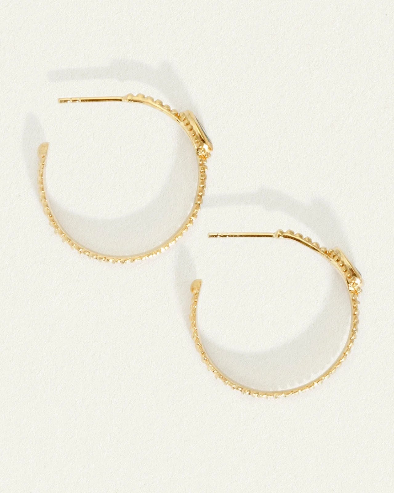 Temple Of The Sun - Gigi Hoop Earrings - Gold