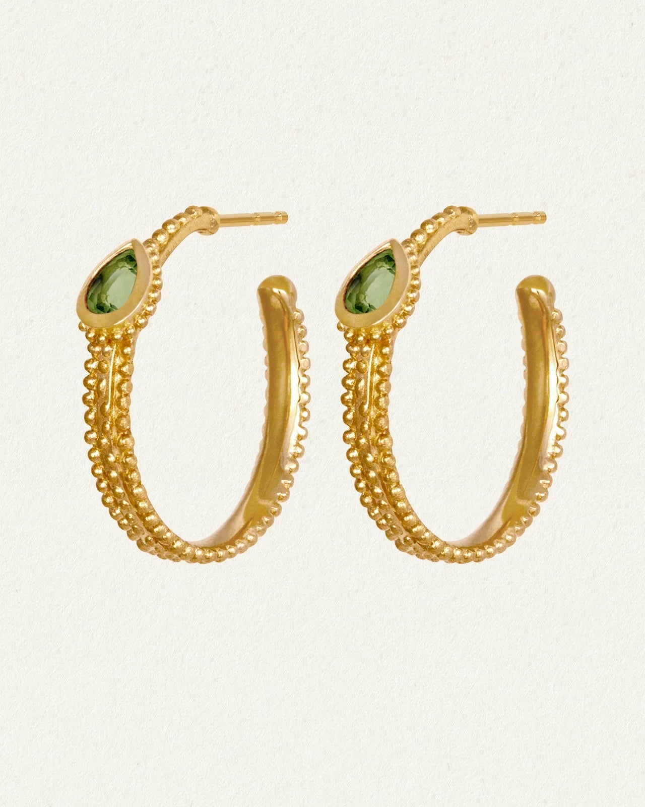 Temple Of The Sun - Gigi Hoop Earrings - Gold
