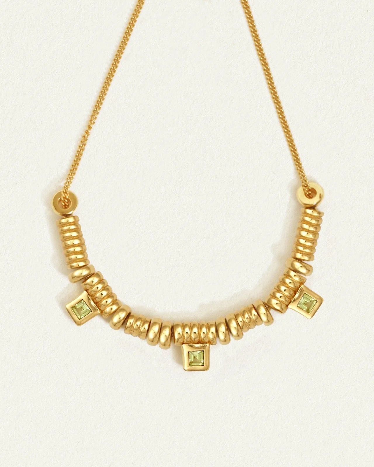 Temple of the Sun - Hebe Necklace Peridot - Gold