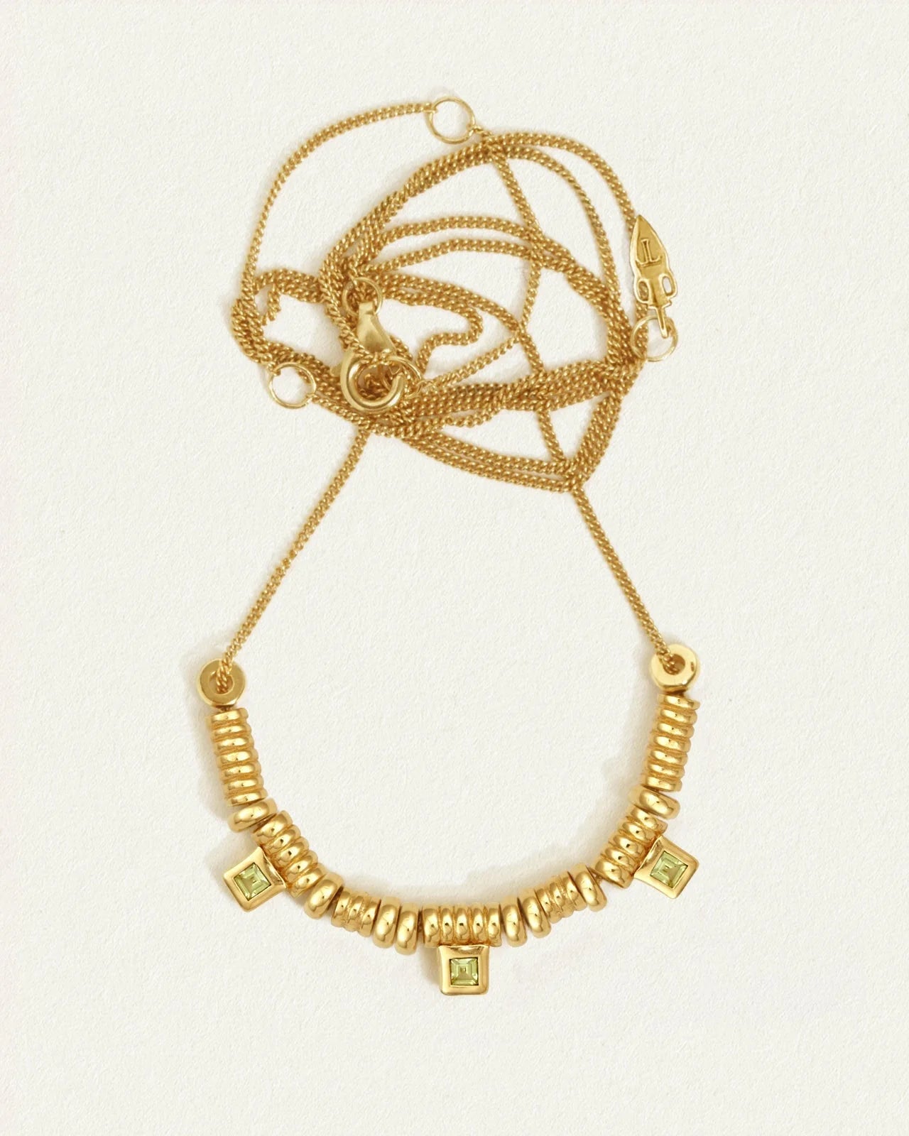 Temple of the Sun - Hebe Necklace Peridot - Gold