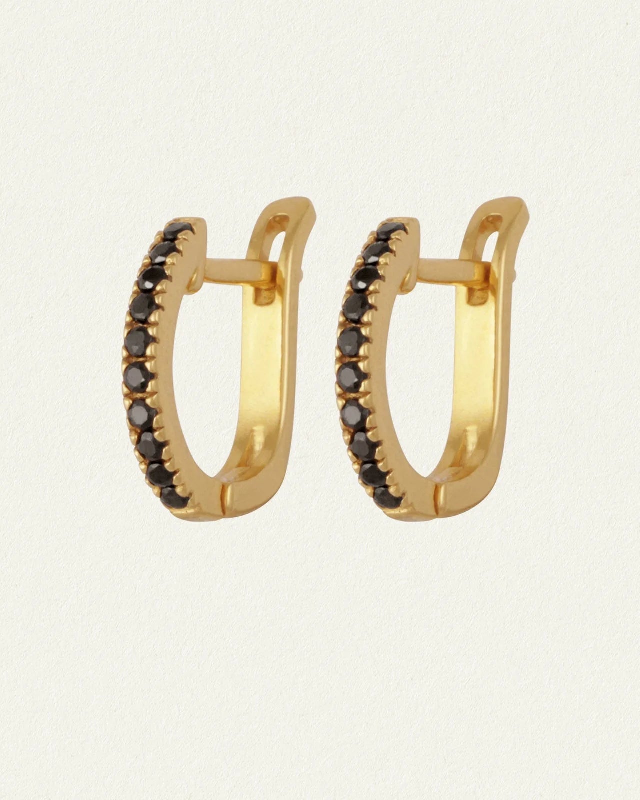 Temple Of The Sun - Lyre Earrings - Spinel / Gold