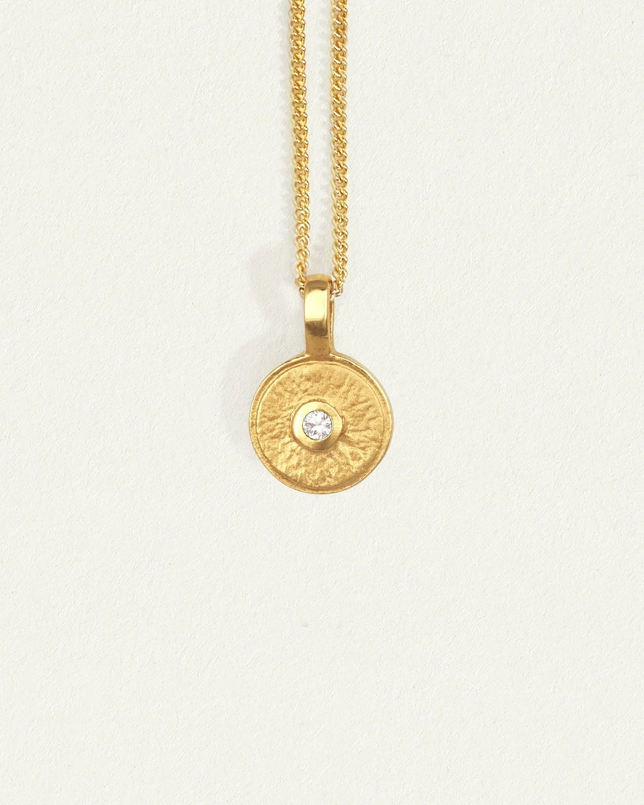 Temple Of The Sun - Mina Diamond Necklace - Gold