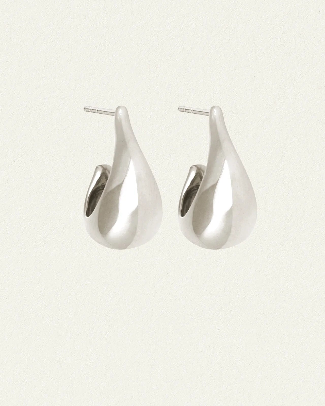 Temple Of The Sun - Poppy Earrings - Silver