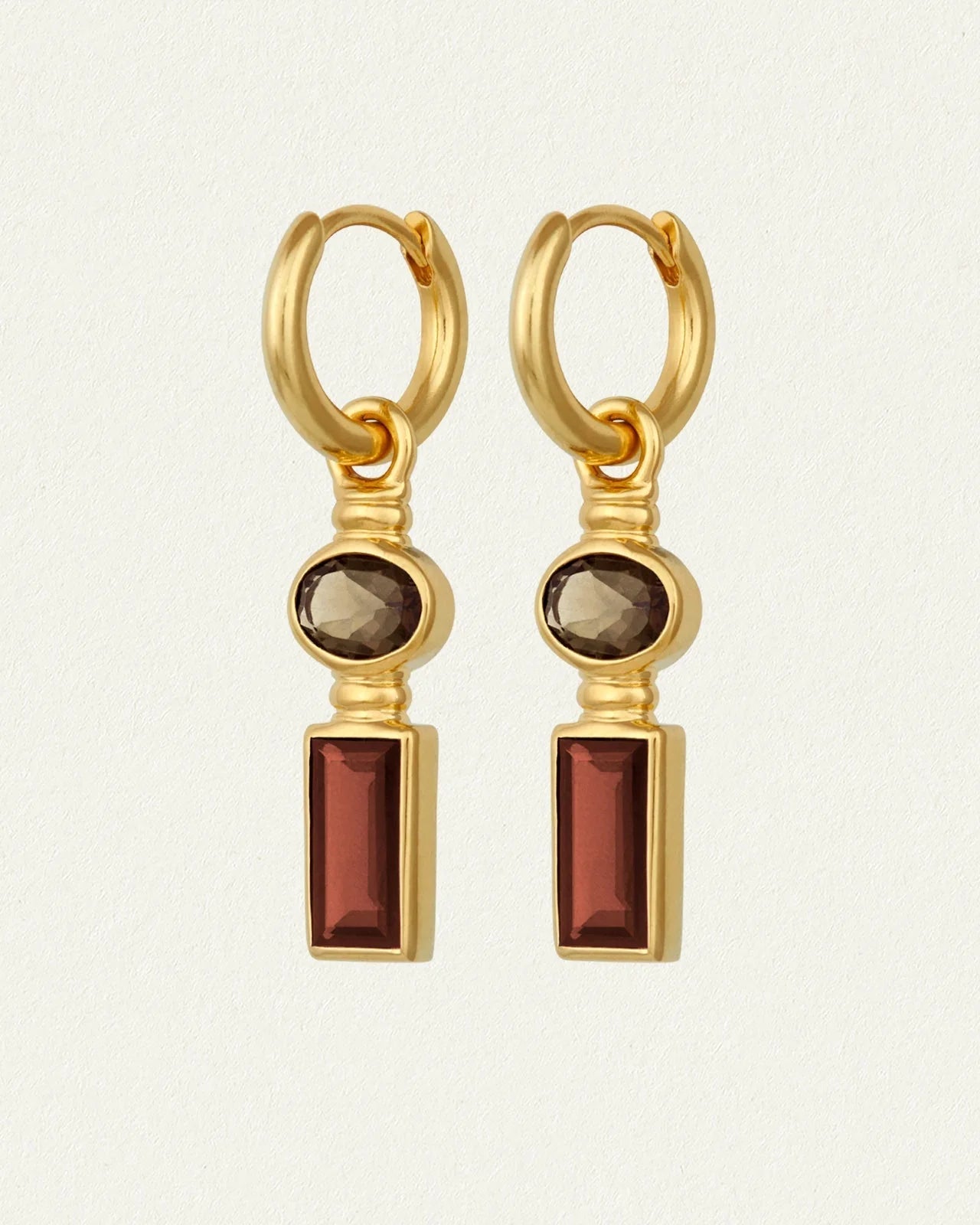 Temple Of The Sun - Vino Earrings Gold