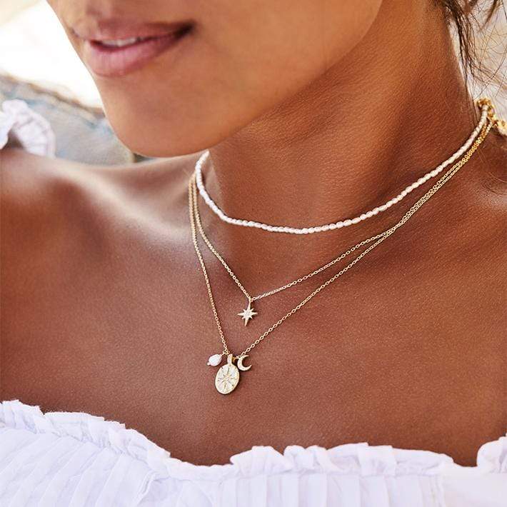 By Charlotte - Dream Weaver Necklace - Gold
