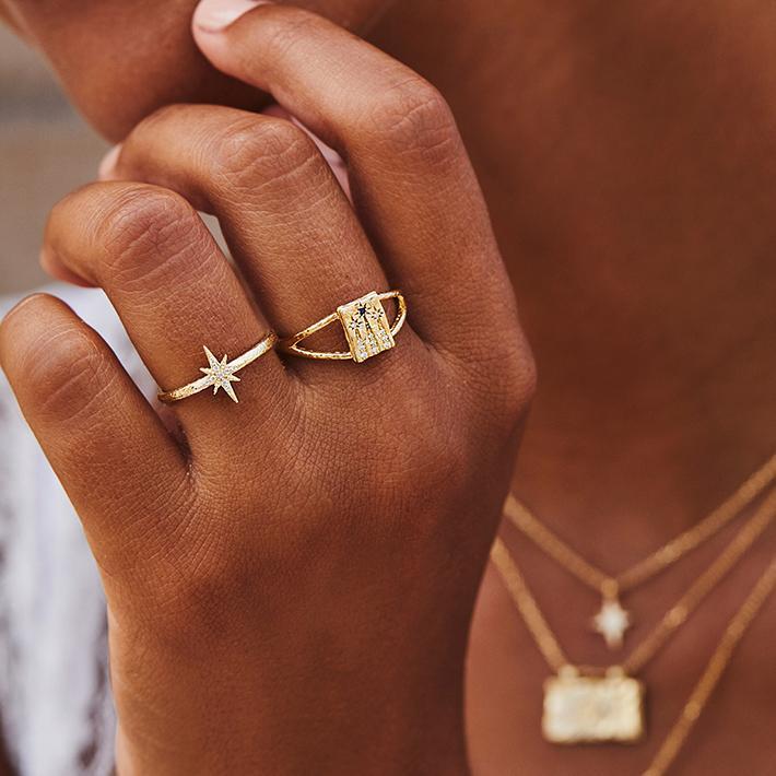 By Charlotte - Starlight Ring - Gold
