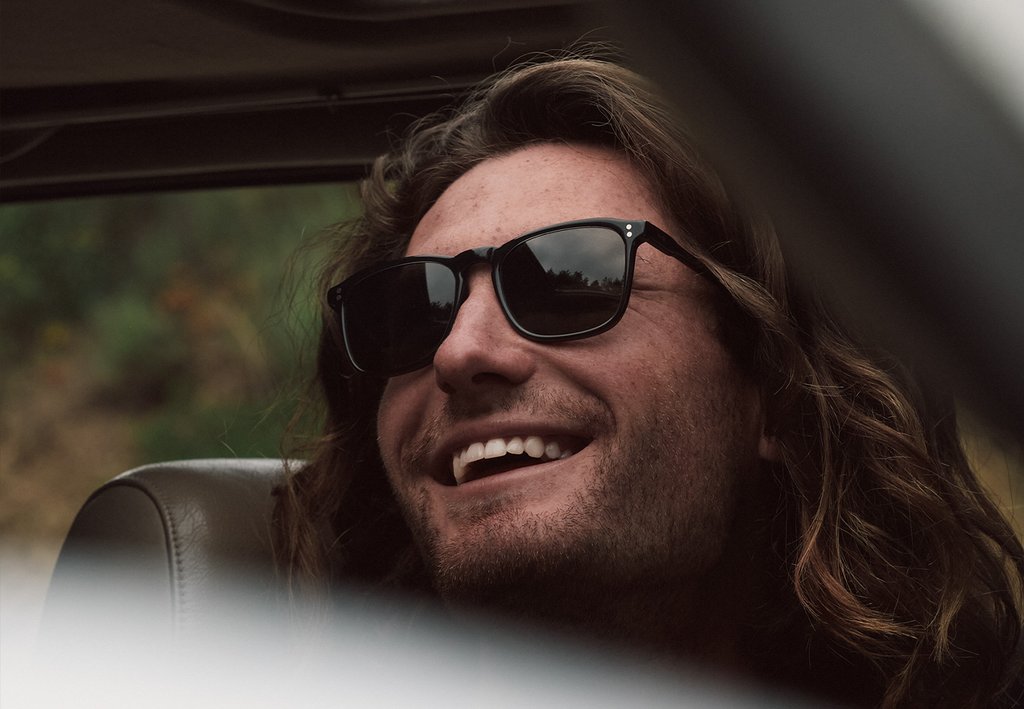 Raen - Wiley 54 - Recycled Black/Green Polarized