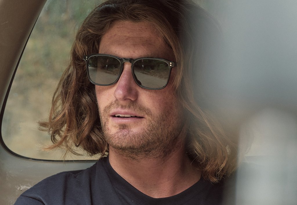 Raen - Wiley 54 - Recycled Black/Green Polarized