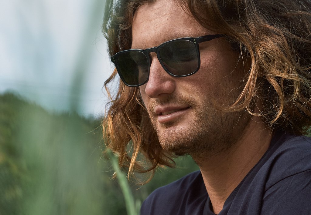Raen - Wiley 54 - Recycled Black/Green Polarized