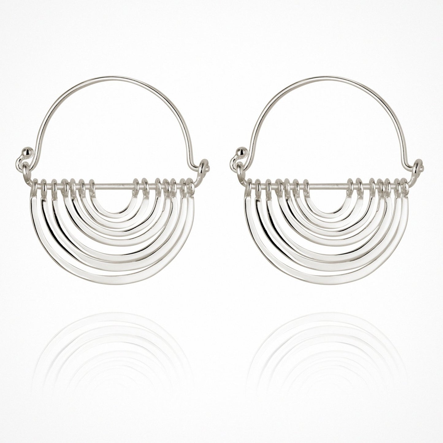 Temple Of The Sun - Baye Earrings - Silver