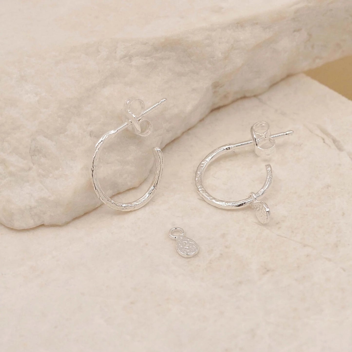 By Charlotte - Grace Hoops - Silver