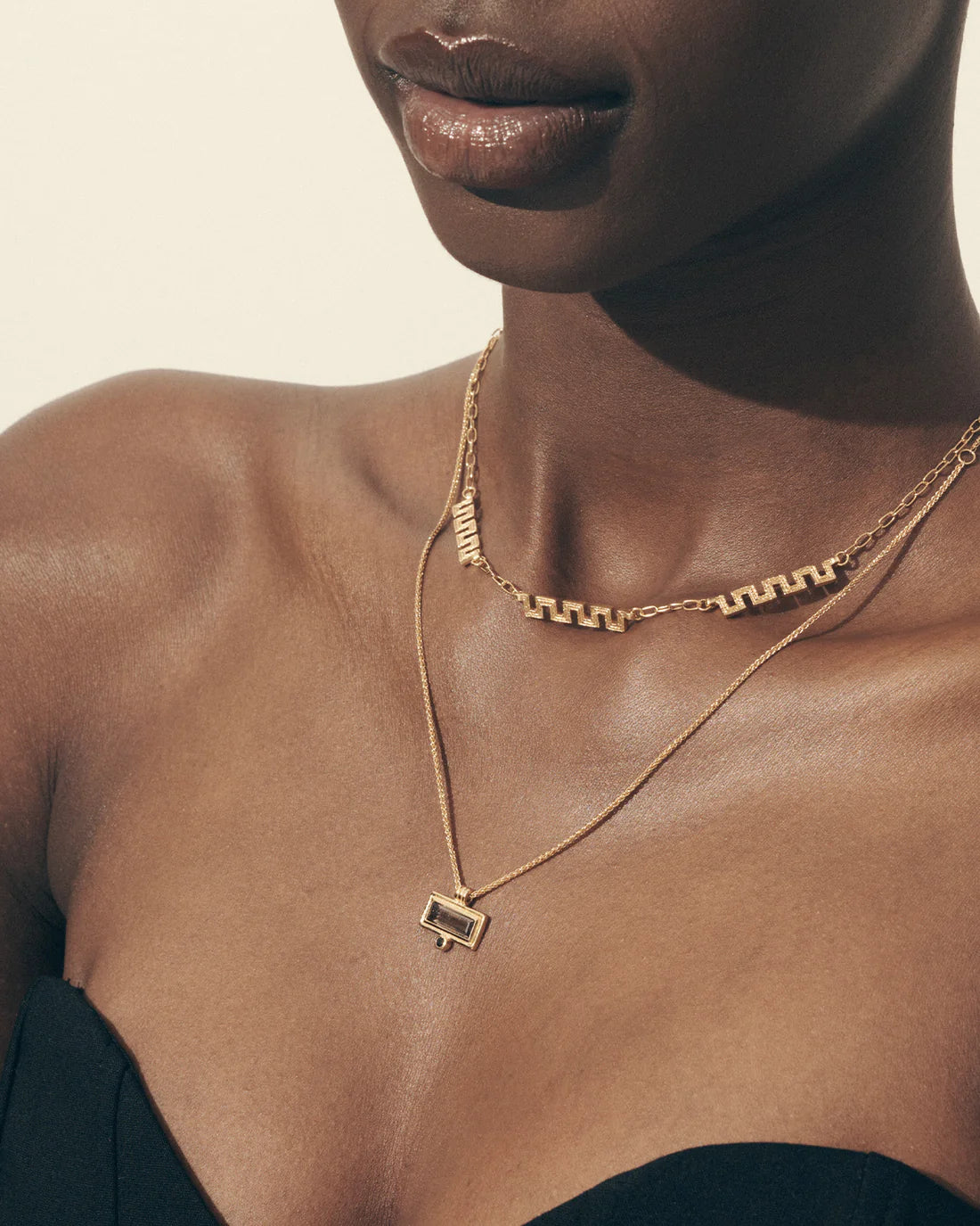 Temple Of The Sun - Pele Necklace - Gold