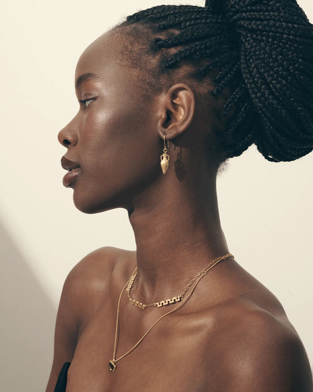 Temple Of The Sun - Pele Necklace - Gold