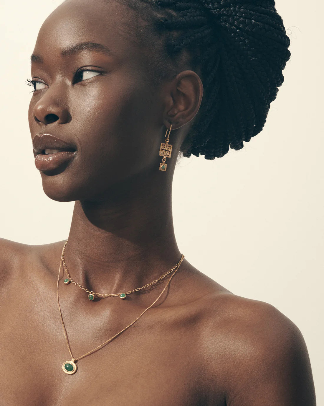 Temple Of The Sun - Zada Necklace - Gold