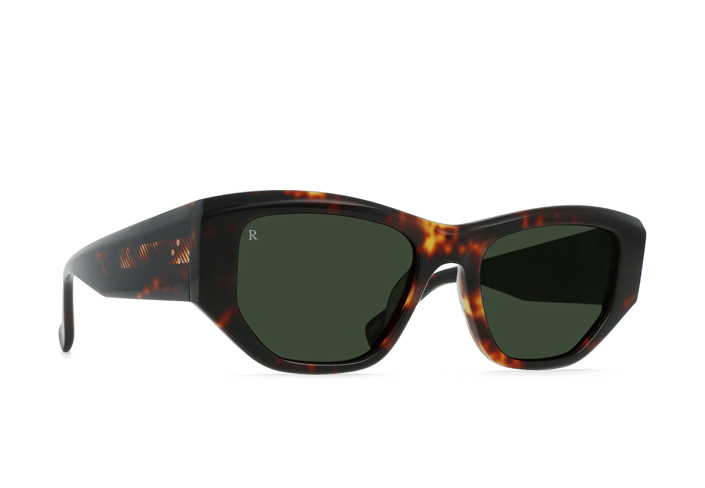 Raen- Ynez 54- Ristretto Tortoise / Bottle Green