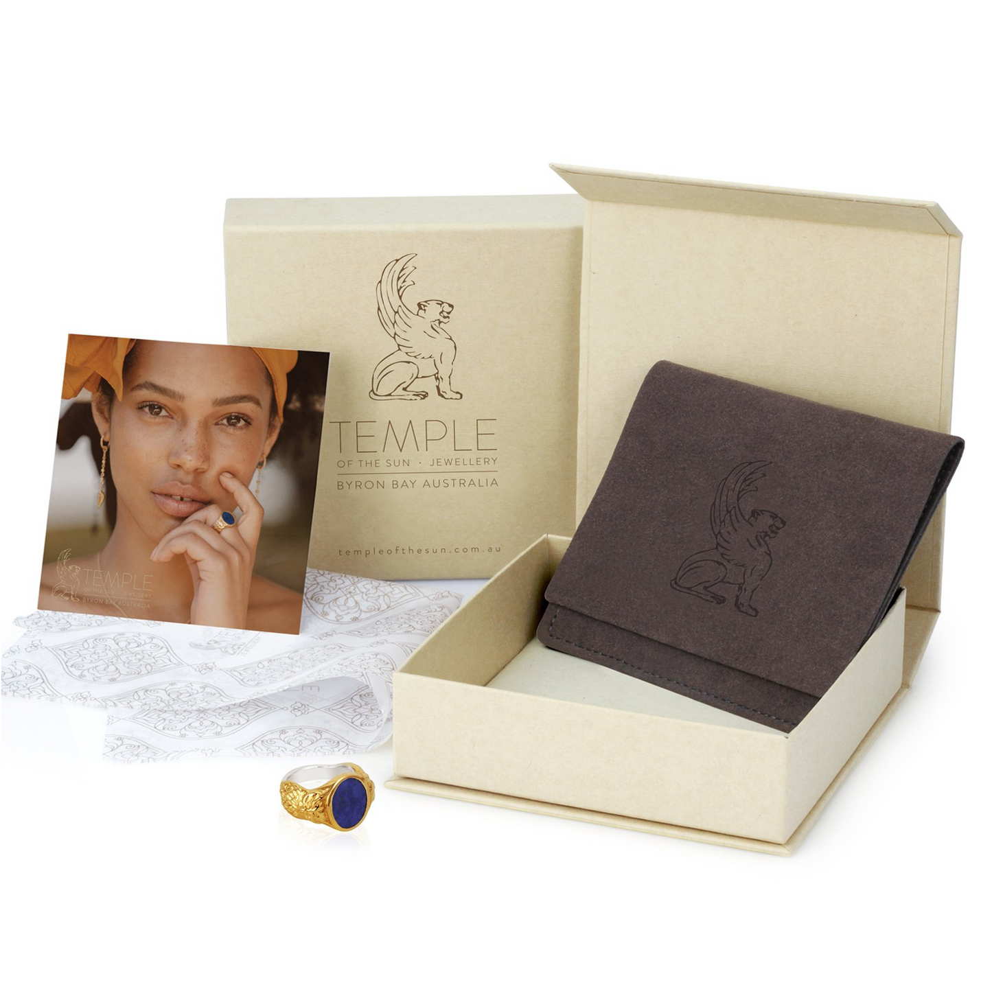 Temple Of The Sun - Eagle - Necklace Gold