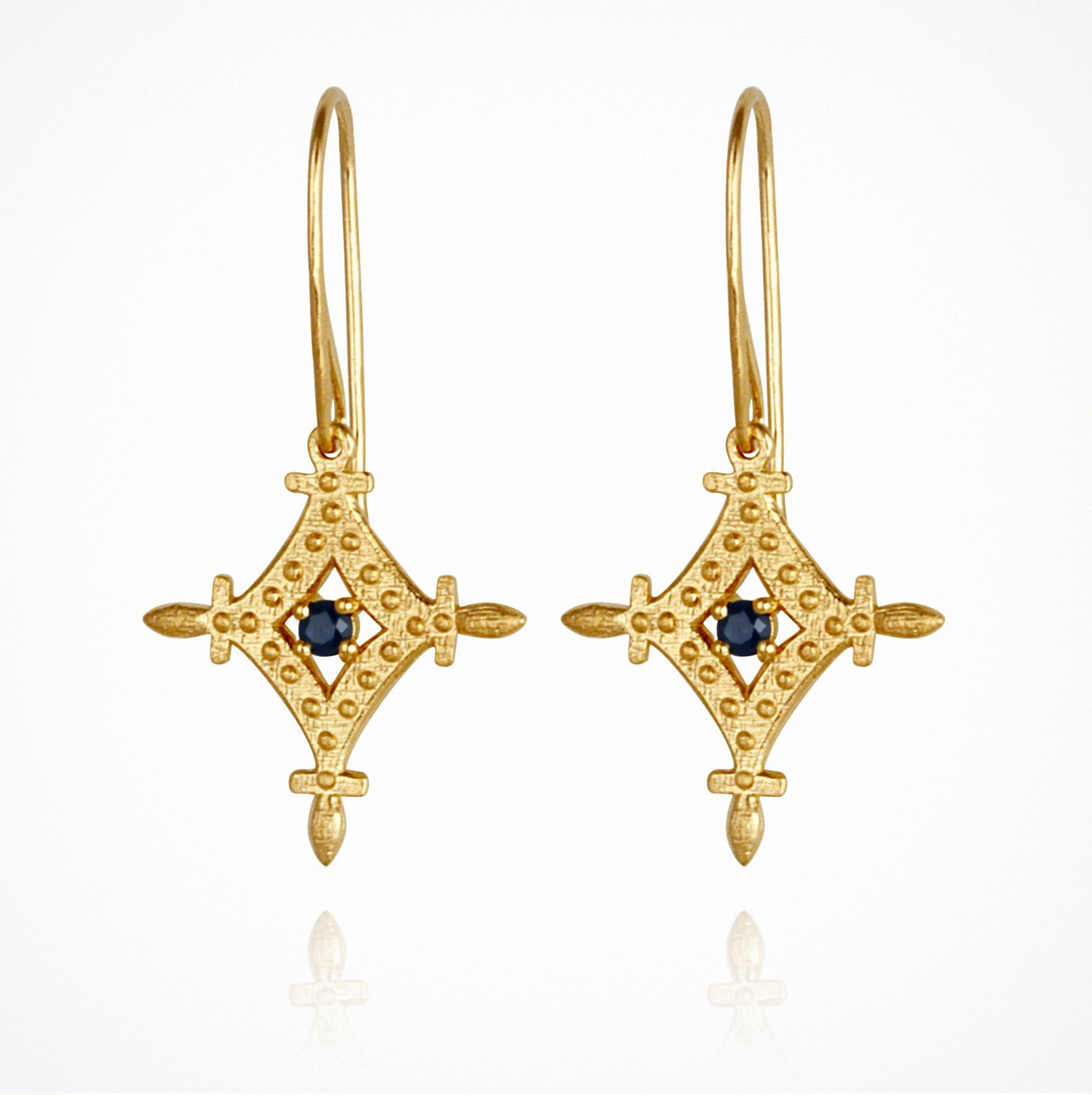 Temple Of The Sun - Corin Earrings - Gold