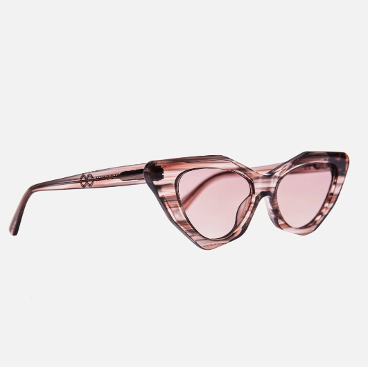 Childe - MOOKHI Bio-Acetate Rose Stripe - Rose Gradient Bio Lens