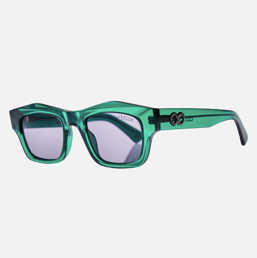 Childe - FOLSOM Bio-Acetate Deep Teal - Grey Bio Lens