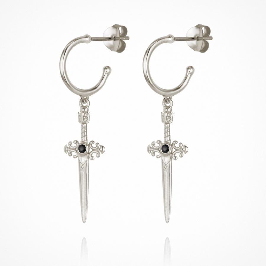 Temple Of The Sun - Themis Earrings - Silver