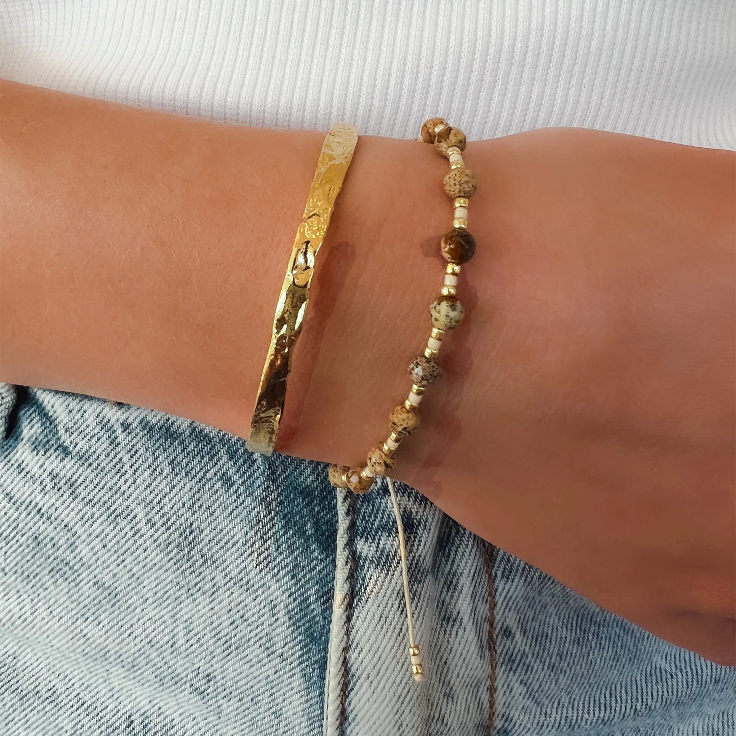 Arms Of Eve - Cairo Gemstone Bracelet - Picture Jasper