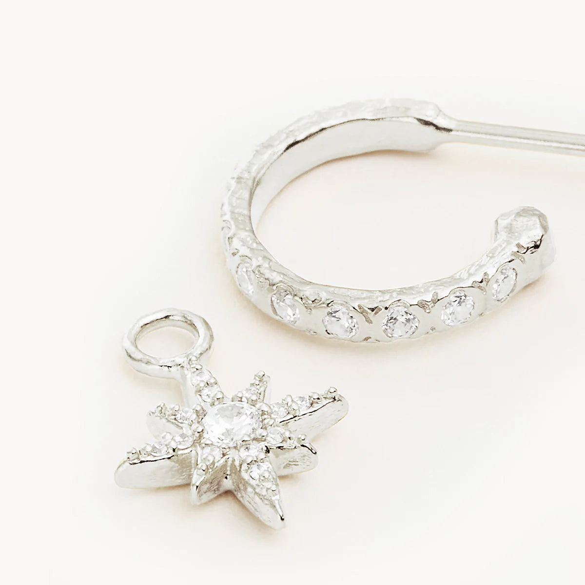 By Charlotte - Dancing In Starlight Hoops - Silver