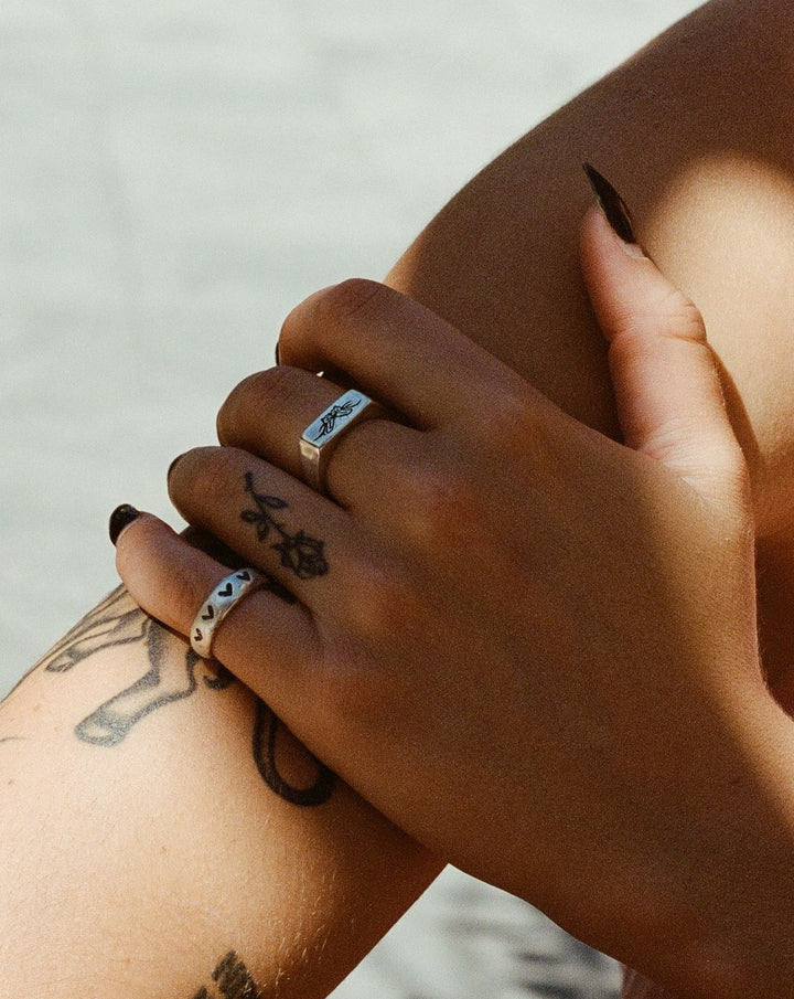 Lox & Chain - Hearts XO Ring