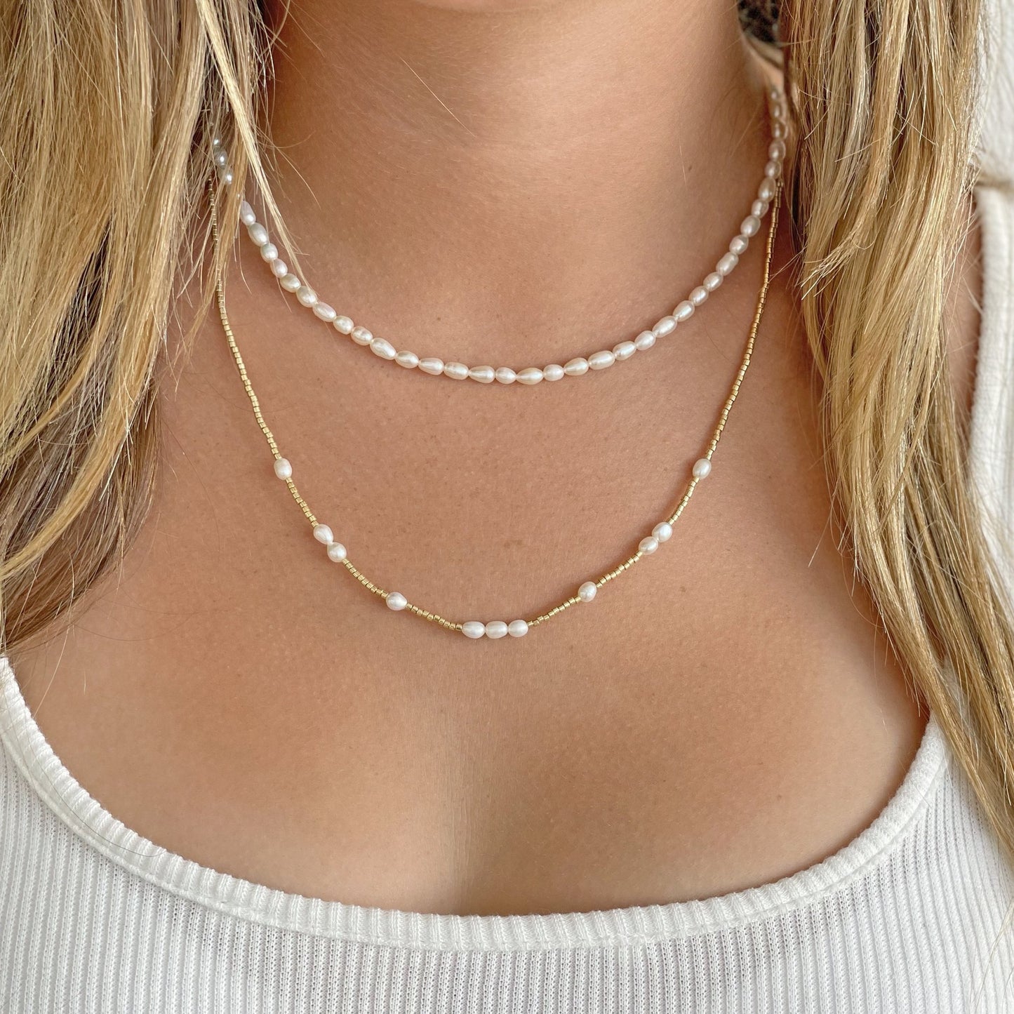 Arms Of Eve - Peppa Gold and Pearl Choker